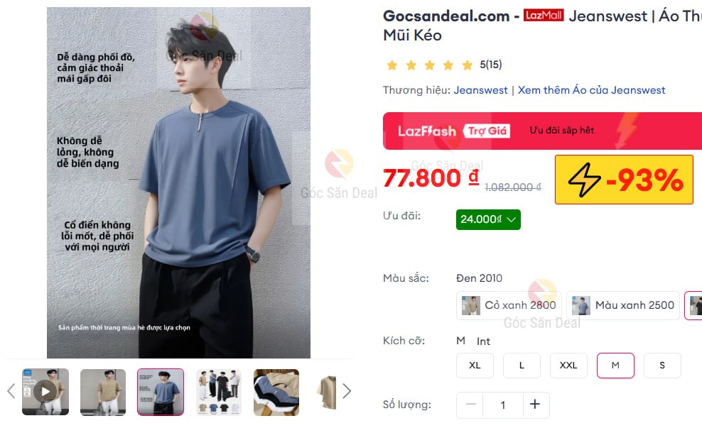 Áo thun Jeanswest tay ngắn giá ngon chỉ 7x cho ae.
- Chất liệu vải nhẹ, thoáng khí, mặc cực mát cho mùa hè.
- Thiết kế phom rộng thoải mái, dễ phối đồ, phù hợp đi chơi hoặc hoạt động ngoài trời.
👉 https://s.lazada.vn/s.M98Xo?c=c&t=p-iEcn8vp-s23l2vYy
----
Jeanswest | Áo Thun Nam Tay Ngắn Mỏng Có Mũi Kéo
