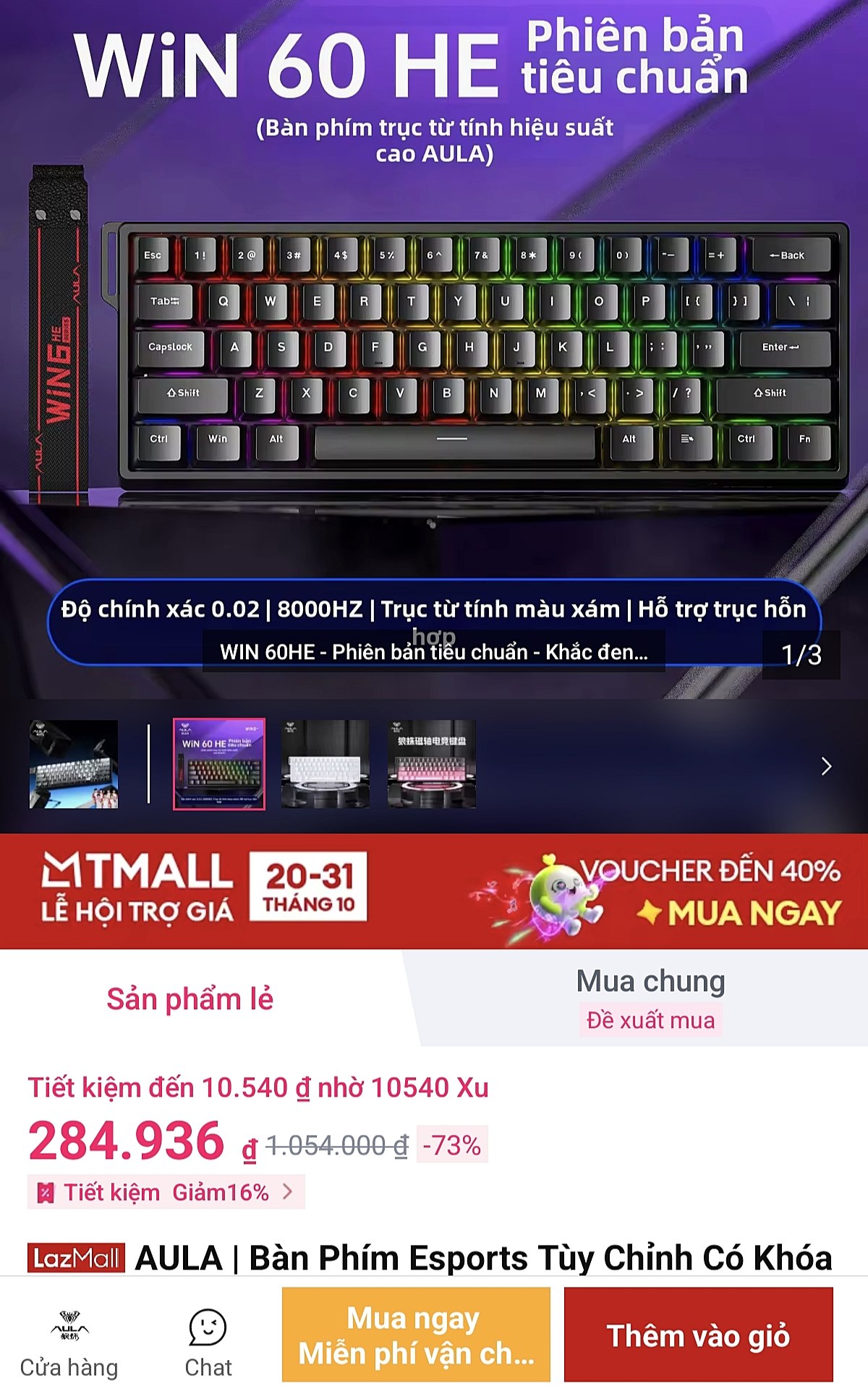 AULA | Bàn Phím Esports Tùy Chỉnh Có Khóa Từ