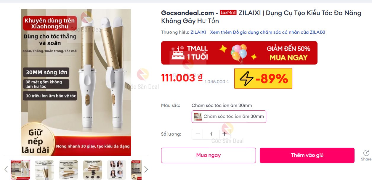 Lụm máy uốn duỗi tóc đa năng ZILAIXI giá 111K siêu rẻ cho ae.
- Thiết bị đa năng vừa uốn vừa duỗi, công nghệ ion âm giúp bảo vệ tóc không bị hư tổn.
- Thiết kế dễ sử dụng, giữ nếp lâu suốt ngày dài, là trợ thủ đắc lực cho chị em tạo kiểu tóc tại nhà.
👉 Mua ngay  :  https://s.lazada.vn/s.MRNEI?c=c&t=p-iEd3Ozf-s23mQfQB
----
ZILAIXI | Dụng Cụ Tạo Kiểu Tóc Đa Năng Không Gây Hư Tổn