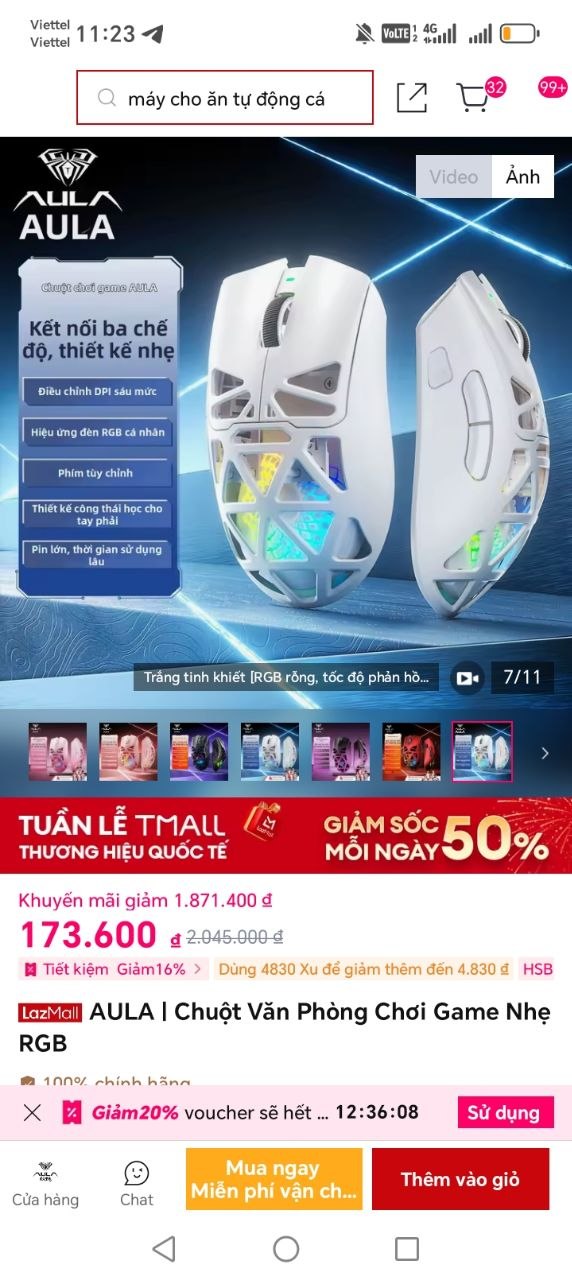 Lụm chuột AULA SC620 thiết kế nhẹ giá rẻ cho ae.
- Chuột đa chế độ: Bluetooth, 2.4GHz và USB, phù hợp cả chơi game và làm việc văn phòng.
- Thiết kế công thái học gọn nhẹ, LED RGB bắt mắt, cảm biến theo dõi chính xác.
👉 https://gocsandeal.com/sandeal/6nYw2ez
----
AULA | Chuột Văn Phòng Chơi Game Nhẹ RGB SC620