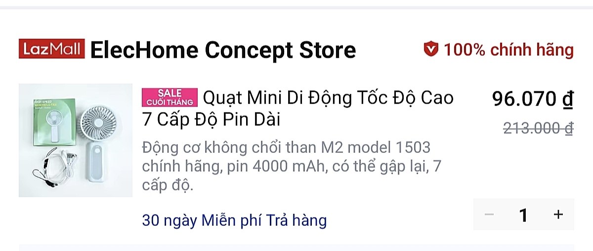 Lụm quạt mini di động giá rẻ 96K cho ae
- Quạt tốc độ cao nhiều cấp độ gió, có màn hình LED hiển thị % pin trực quan.
- Gió thổi siêu mát và xa, pin trâu dùng lâu, freeship quá hời cho ae.
👉  https://s.lazada.vn/s.sbElh?t=p-iEh3Vld-s24409nc
----
Quạt Mini Di Động Tốc Độ Cao 7 Cấp Độ Pin Dài