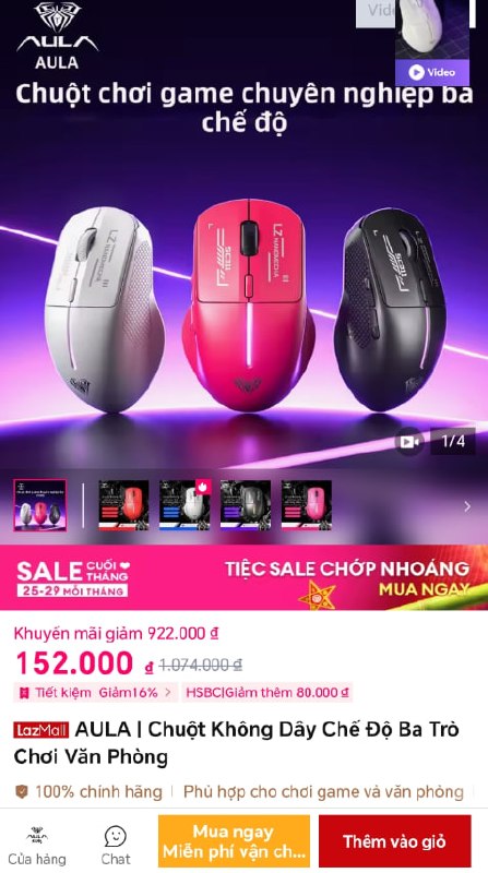 Húp chuột AULA SC311 màu đỏ 3 mode kết nối giá 152k cho ae.
- Hỗ trợ 3 chế độ kết nối Bluetooth, có dây và 2.4GHz cực linh hoạt.
- Thiết kế nhỏ gọn, build chất lượng cao, màu đỏ nổi bật cho ae nào thích phong cách mới.
👉 https://s.lazada.vn/s.MMLPF?c=c&t=p-iEZ7NDu-s23K5RLc
----
AULA | Chuột Không Dây Chế Độ Ba Trò Chơi Văn Phòng
