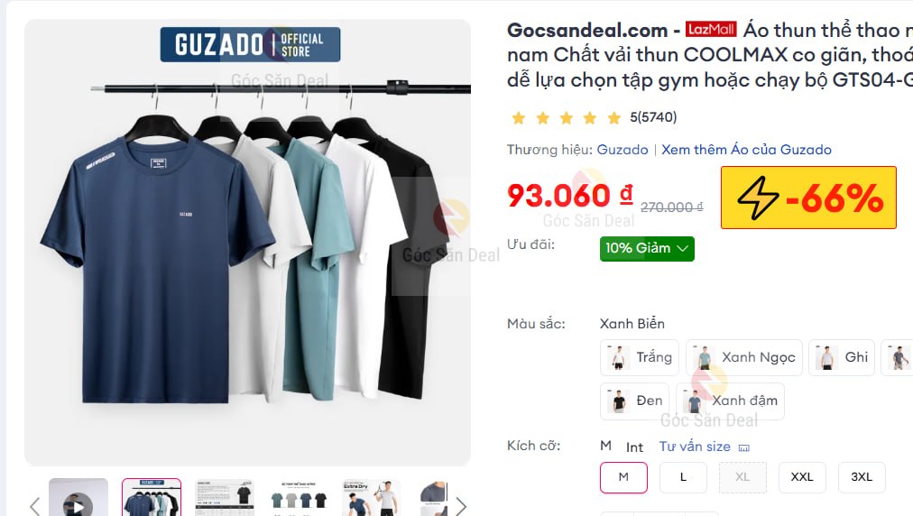Lụm áo thun thể thao Guzado chất Coolmax giá siêu rẻ cho ae.
- Vải thun Coolmax co giãn tốt, thoáng mát vượt trội khi vận động.
- Thiết kế thể thao chuyên dụng, cực hợp cho ae mặc đi gym hay chạy bộ, giá sale quá hời.
👉 https://s.lazada.vn/s.Mpwvz?c=c&t=p-i2QoThy-sCXa86B
----
Áo thun thể thao nam Guzado, áo thun cho nam Chất vải thun COOLMAX co giãn, thoáng mát vượt trội, nhiều màu dễ lựa chọn tập gym hoặc chạy bộ GTS04-GATS25S004