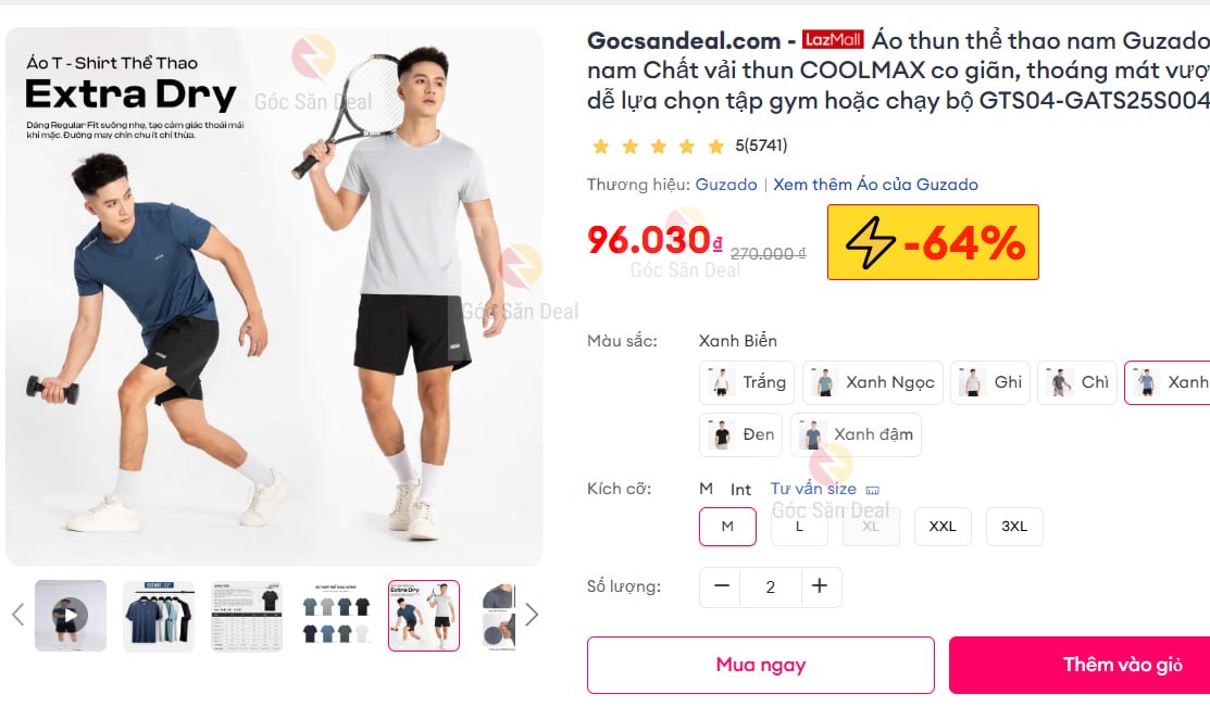 Áo thun thể thao nam Guzado, áo thun cho nam Chất vải thun COOLMAX co giãn, thoáng mát vượt trội, nhiều màu dễ lựa chọn tập gym hoặc chạy bộ GTS04-GATS25S004