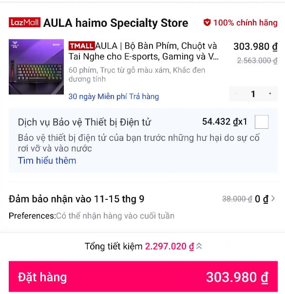 Bàn phím AULA Win60HE giá cực rẻ cho ae cần
- Bộ sản phẩm gồm bàn phím, chuột và tai nghe, phù hợp cho cả game thủ lẫn văn phòng.
- AE nhớ lưu mã giảm giá 25% dưới sản phẩm để được giá tốt nhất nhé.
👉 https://s.lazada.vn/s.MEpjy?c=d&t=p-i3XpbZJ-sH5gLbl
----
AULA | Bộ Bàn Phím, Chuột và Tai Nghe Win60HE