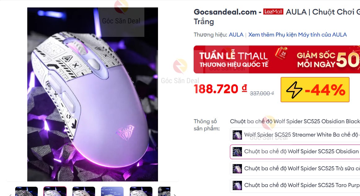 Chuột AULA SC525 3 chế độ kết nối giá ngon cho ae cần.
- Chuột gaming thiết kế màu trắng bắt mắt, hỗ trợ 3 chế độ kết nối linh hoạt.
- Hàng ngon giá 1xx, ae dùng văn phòng hay chơi game đều ổn áp.
👉 https://s.lazada.vn/s.MqB4n?c=c&t=p-iEfXVHn-s23yDnVf
----
AULA | Chuột Chơi Game Có 3 Chế Độ Màu Trắng SC525